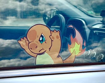 Char *NEW* Peeker Sticker • Car Window • Starter Easter Egg  • Pokopia
