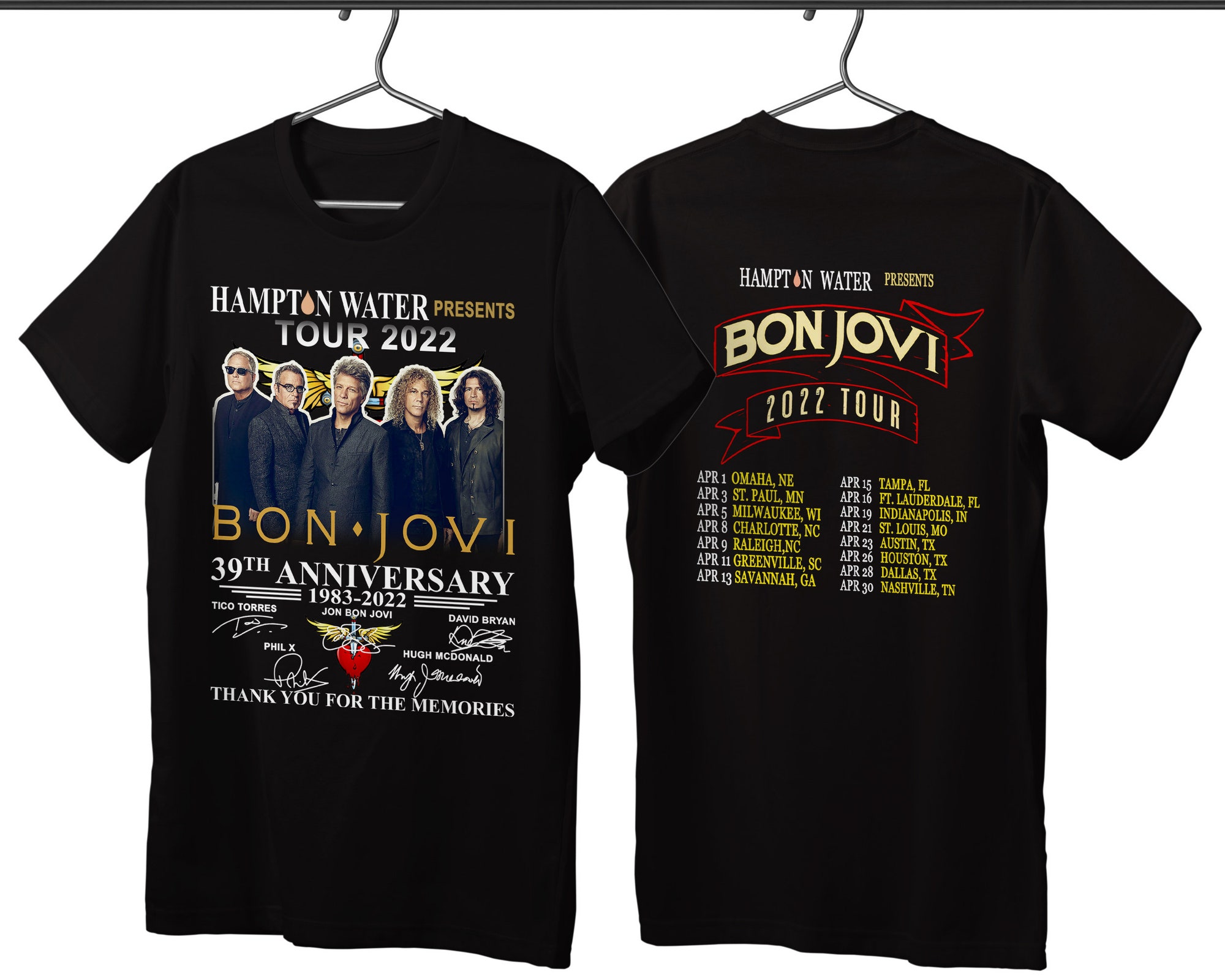 Discover Bon Jovi 2022 Tour T-Shirt