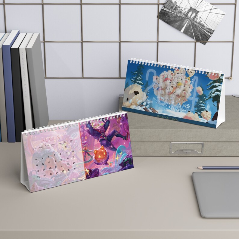 League of Legends 2024 Calendar V3 League Desk Calendar LOL Calendar
