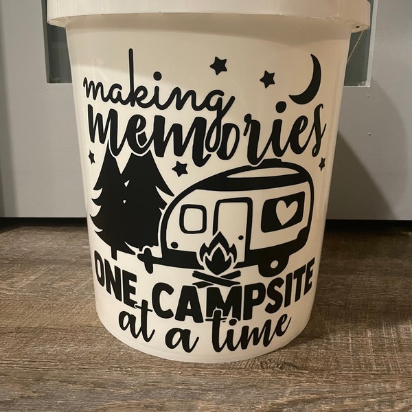 Light up Camp Bucket Etsy