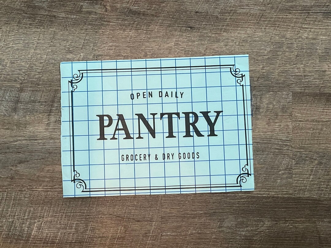 Pantry Door Decal, Pantry Sign, Pantry Label, Farmhouse Decor ...