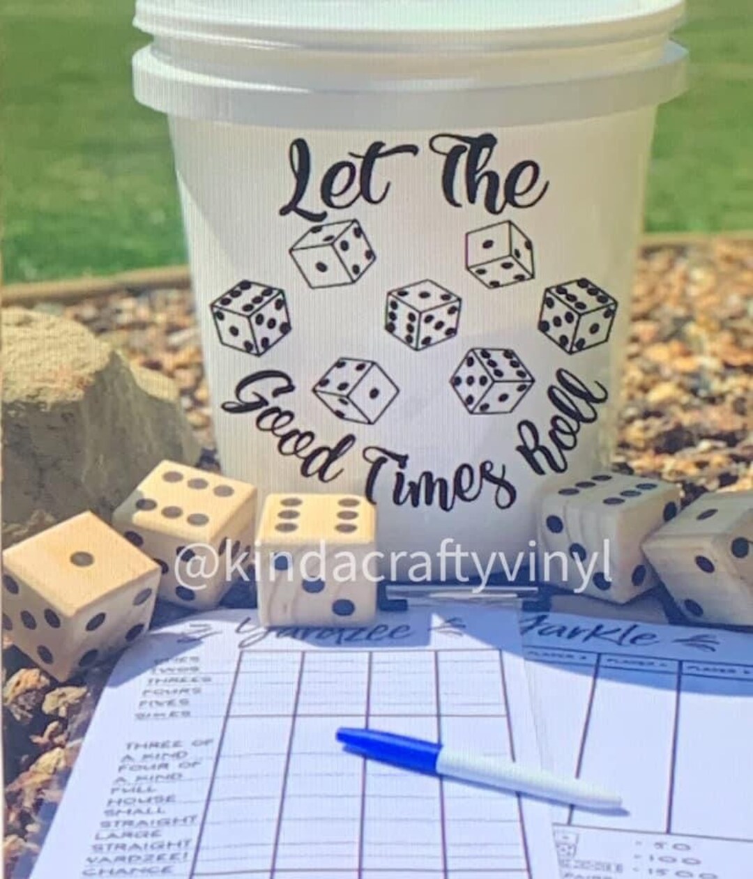 Farkle Dice Farkle Game Yardzee Dice Giant Yard Game Giant Etsy