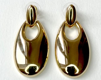 Vintage Givenchy - Door knocker earrings - Gold