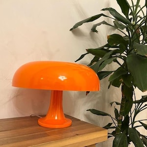 Original Artemide Nessino Mushroom lamp Orange