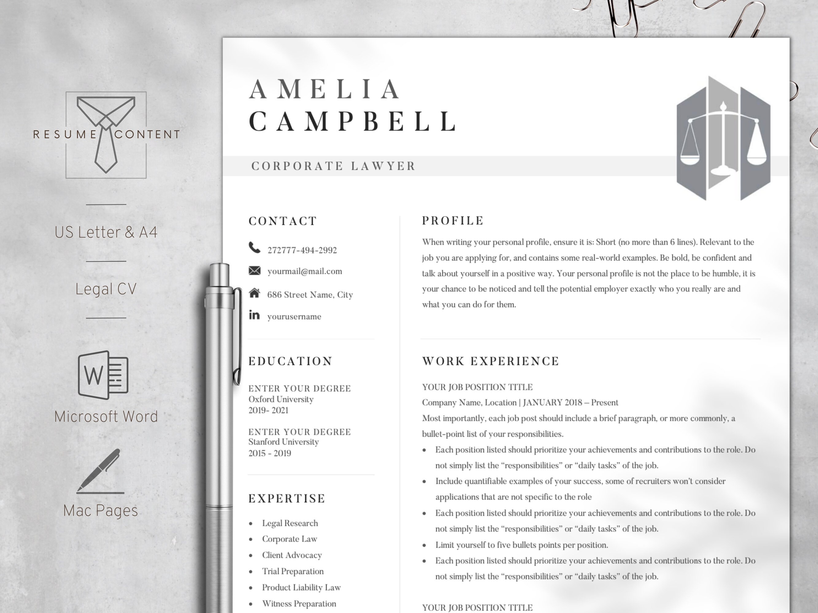 2024 Professional Legal Resume - Il Fullxfull.3638547657 T416