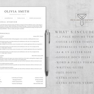 ATS Resume Template | Modern, Professional (Word, Pages, Docs) image 7