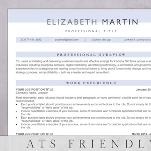 ATS Lebenslauf-Vorlage: Professionelles Lebenslauf-Design Google Docs