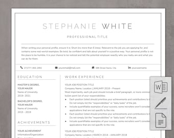 Google Docs Resume Template: Professional CV Template