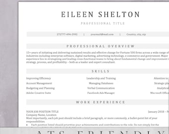 ATS Resume Template: Professional CV Design