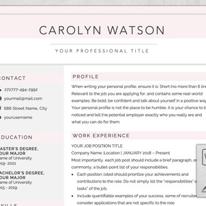 Creative Resume Template 2025 | CV Template for Word | Cover Letter | References | Icons |Modern CV Template |Instant Download |A4 US Letter