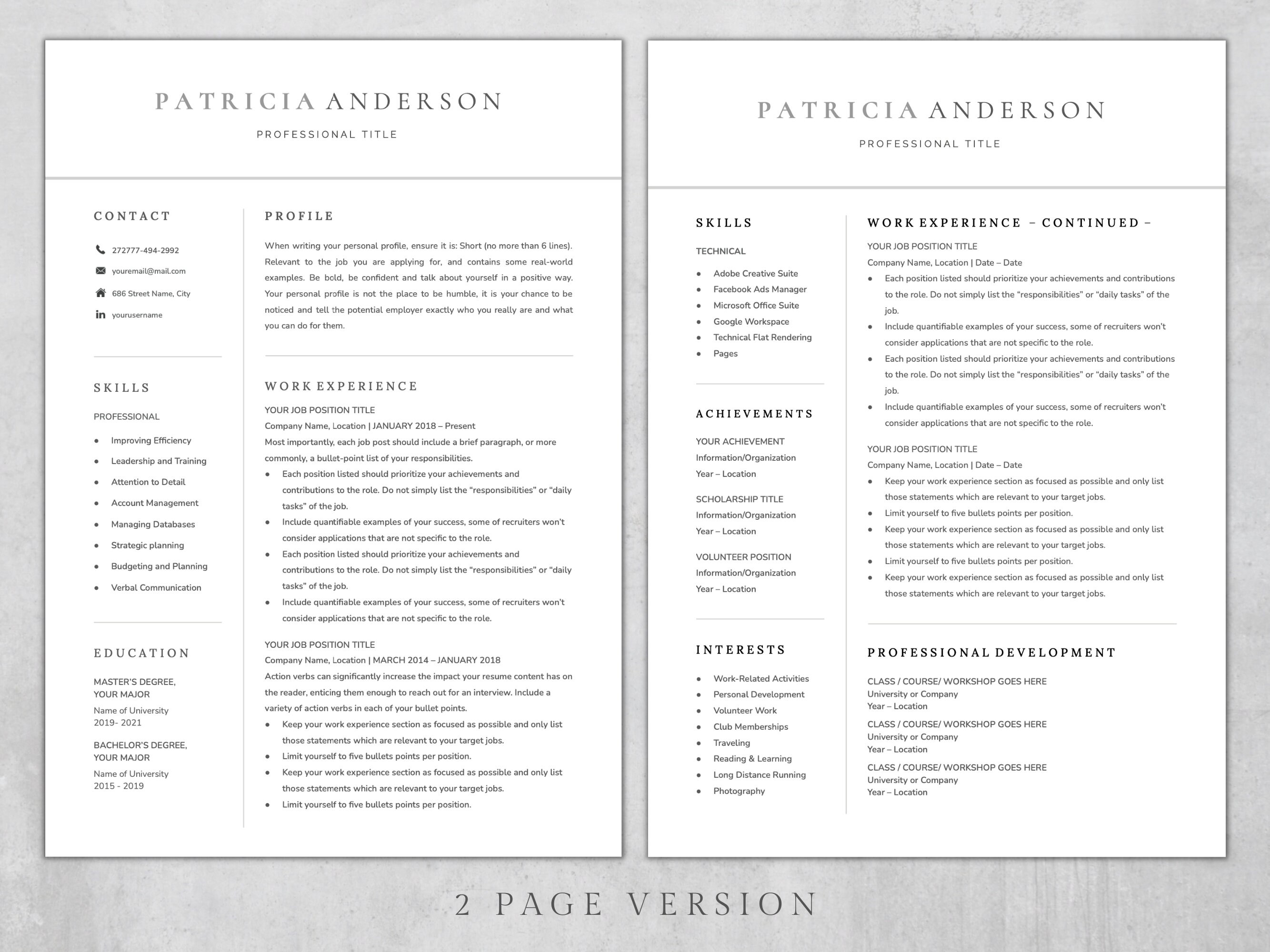 2024 Modern CV Template Resume - Il Fullxfull.3595744902 C5o1 