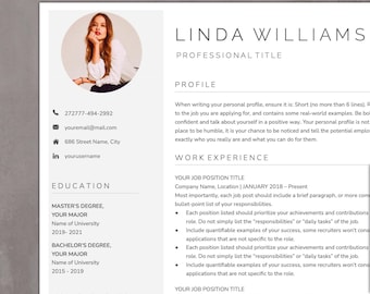 Plantilla de currículum de una página: Documentos de Google, Páginas (A4, A5, Carta EE. UU.)