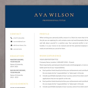 Modern Resume Template: Professional CV Design