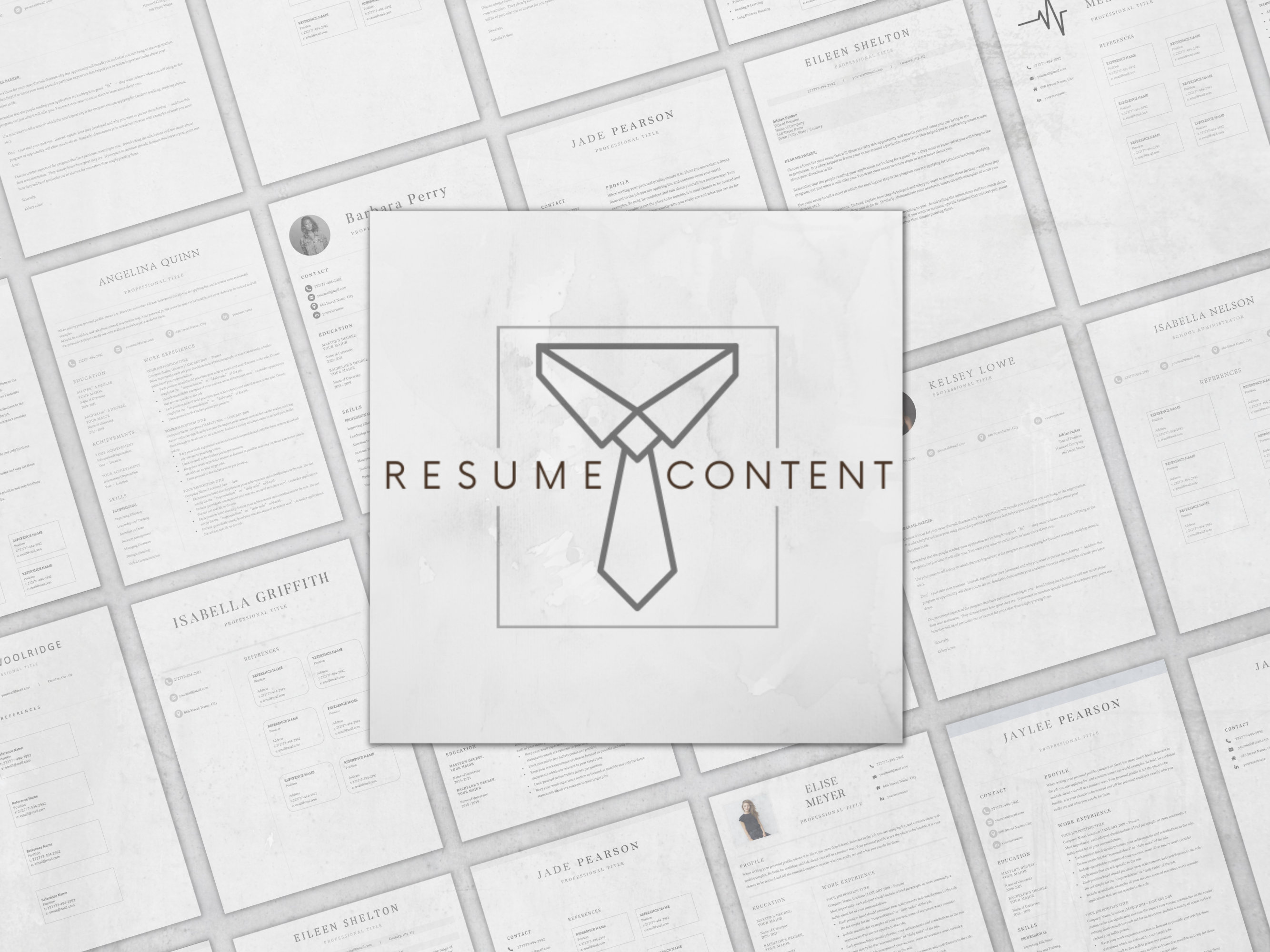 Resume Template Word Resume Template Pages Modern Resume Etsy