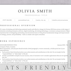 ATS Resume Template | Ats Friendly Resume | Ats Resume Template Word | Modern ATS Friendly Resume | Professional Resume Template  ATS