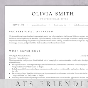 ATS Resume Template | Modern, Professional (Word, Pages, Docs) image 1