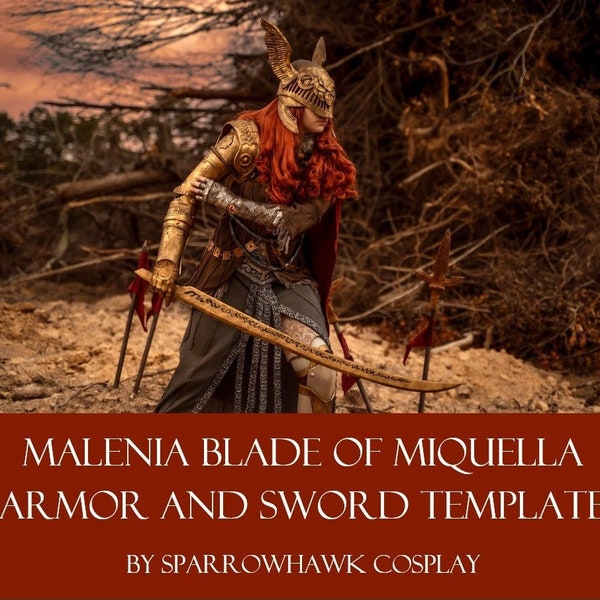 Malenia Blade of Miquella Elden Ring Arm Armor and Sword Pattern for EVA foam.