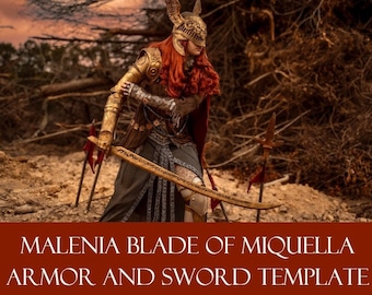 Malenia Klinge von Miquella Elden Ring Arm Rüstung und Schwert Muster für EVA Schaum.