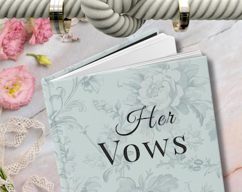 Vow books hers wedding vows couples journal engagement journal hard cover journal personalized journal wedding gift ideas his vow books