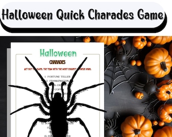 Halloween Charades Game | Printable Adult Party Activity (PDF)
