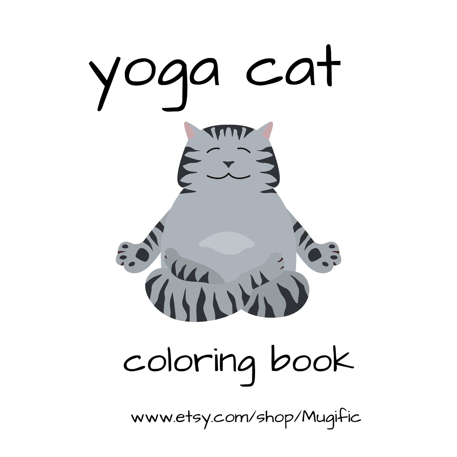 Cat Yoga Coloring Book / Digital Download/ Printable Coloring - Etsy