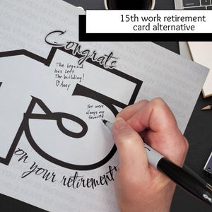 15周年記念カード 従業員 同僚 上司 メッセージボード 勤続15周年記念 企業 15周年記念 デジタル
