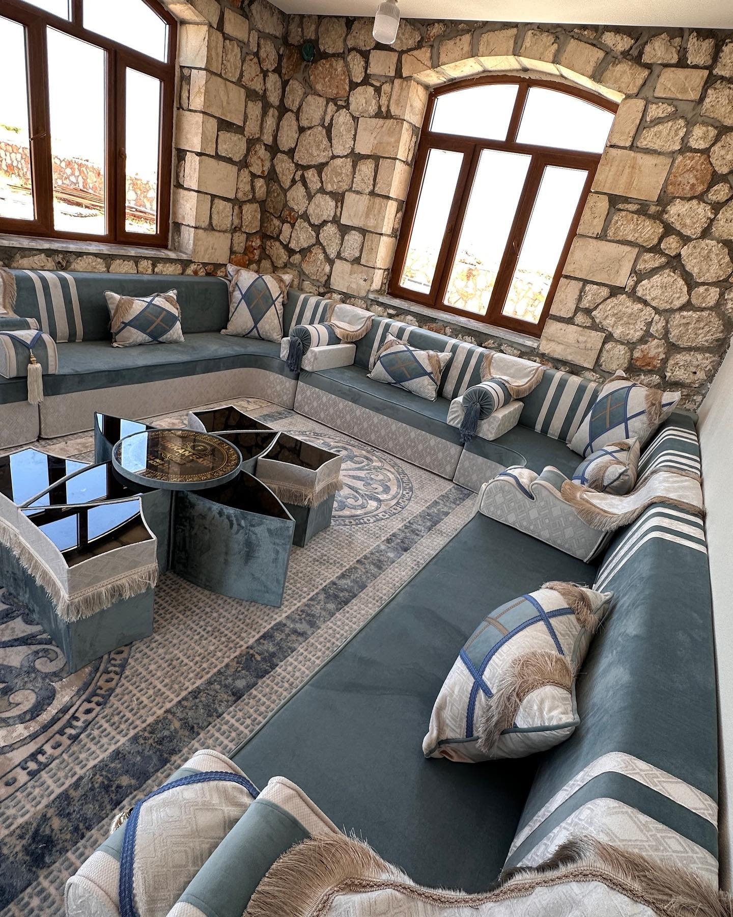 We Can Make Custom Order, U Shaped Arabic Sofa Set, Bohemian Design