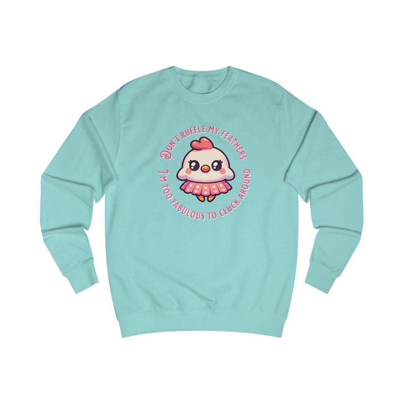 Whimsical Chicken Sweatshirt imagem 1