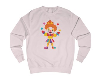 Whimsical Clown Sweatshirt: Add a Dash of Playfulness to Your Wardrobe, Clowncore, Clowncore Clothing