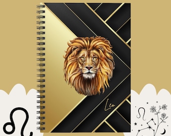 Leo Zodiac Journal: Astrology Notebook, Spiral-Bound Planner