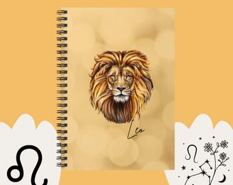 Leo Zodiac Journal: Astrology Notebook, Spiral-Bound Planner