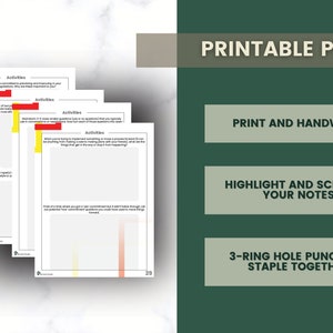 May include: Printable PDF worksheet with the title "Activities" and instructions to "Print and Handwrite", "Highlight and Scribble Your Notes", and "3-Ring Hole Punch or Staple Together".