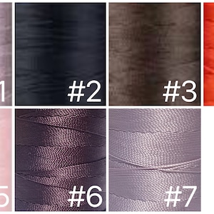 0.5 mm Twisted nylon cord / Bracelet cord / Necklace cord / Beading cord / Macrame / 30 yd (27.5m) per unit