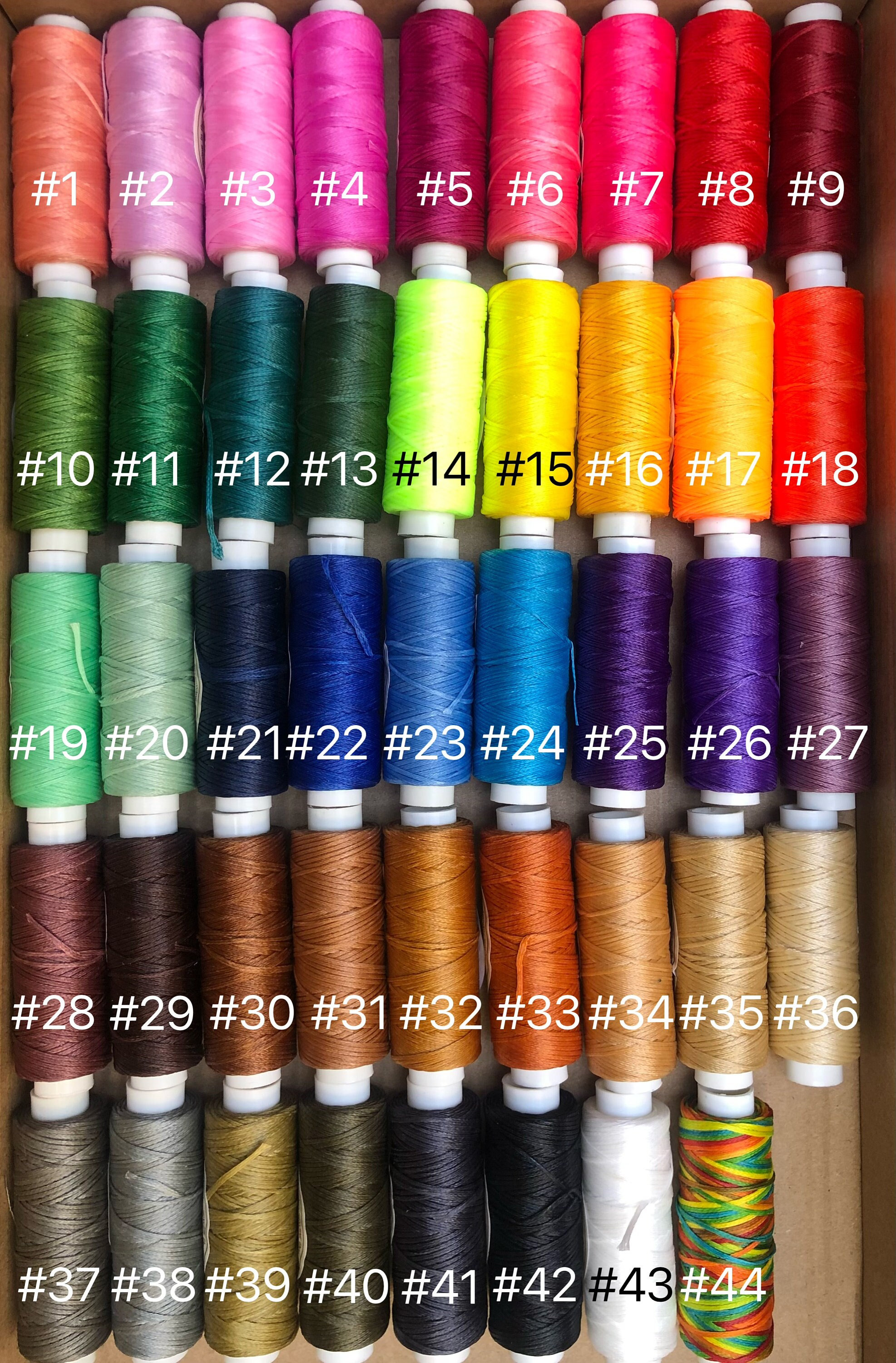 Wax Polyester Thread to Make Classic Espadrilles 10 Meters / 10 - Brown