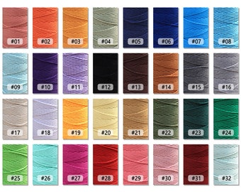 Cordón de algodón de 3 mm / Cordón trenzado / Cordón de macramé / Cuerda de macramé de algodón natural / Cordón de algodón para macramé / 15 m (50 pies) por unidad