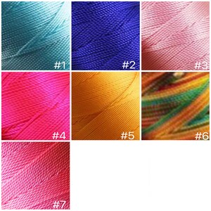 1 mm Twisted nylon cord / Bracelet cord / Necklace cord / Beading cord / Macrame / 20 yd (18.3m) per unit