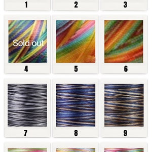 0.8mm/1.2 mm Space dye twisted nylon cord / Bracelet cord / Necklace cord / Beading cord / Macrame / 30 yd (27.5m) per unit