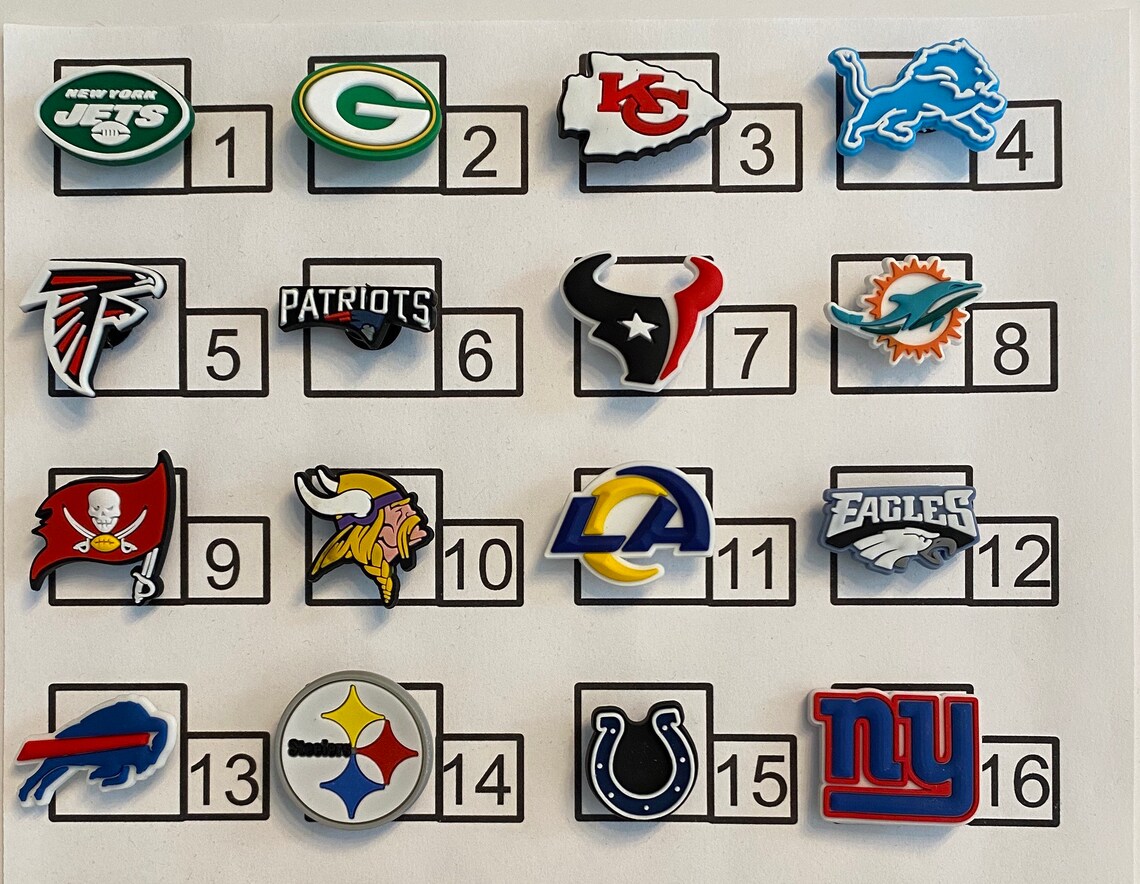 Football Teams Sports Shoe Jibbitz Charms Etsy