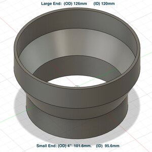 120mm Port to 6&quot; Hose