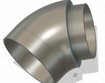 120mm Port to 4 Inch Pipe @ 45 Degree Angle