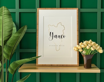 YAUCO PR, wall art, digital wall art, downloadable art, Puerto Rico art, Puerto Rico digital print, Puerto Rico Art, Digital download