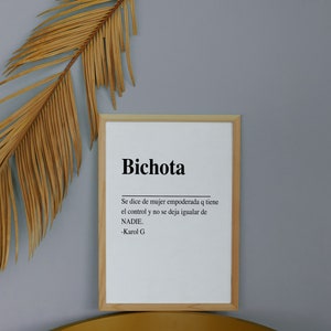 Bichota significado, digital download/digital wall art / downloadable art/ Puerto Rico art/ Puerto Rico digital print/ Puerto Rico Art