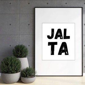 JALTA,  digital download/digital wall art / downloadable art/ Puerto Rico art/ Puerto Rico digital print/ badbunny/residencia/dtmf