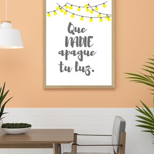 Que nadie apague tu luz, wall art, digital wall art, downloadable art, Puerto Rico art, Puerto Rico digital print, Digital download