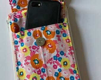Iphone wallet, smartphone case, cell phone wristlet
