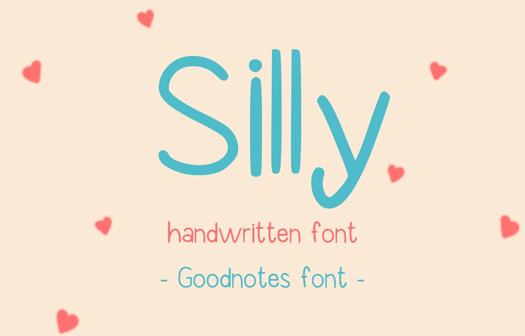 Silly - Easy Hand Lettering Font for Digital Planners / Note-taking ...