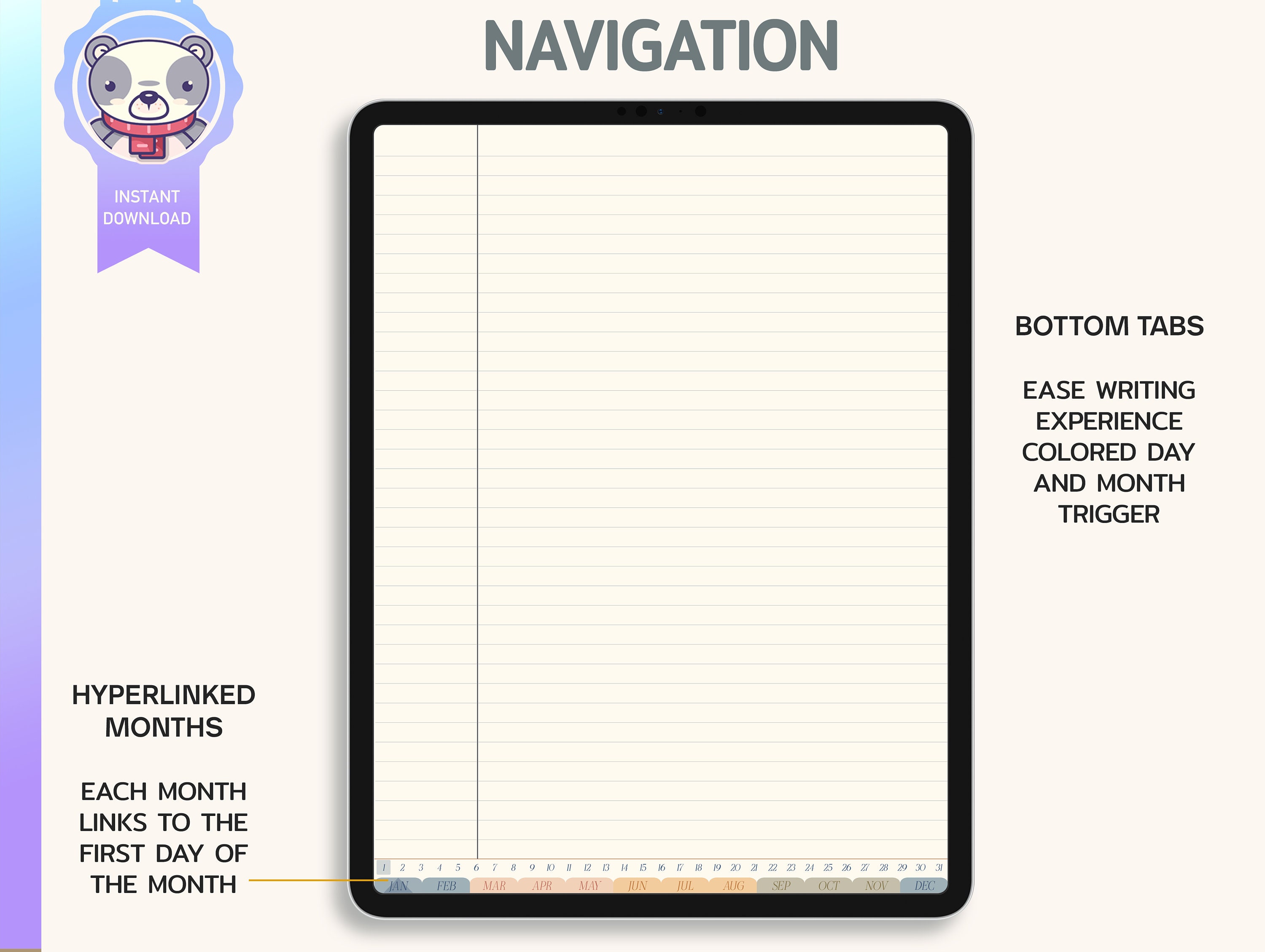 Digital and Notebook Bundle Daily Journal | Goodnotes and Notability ...