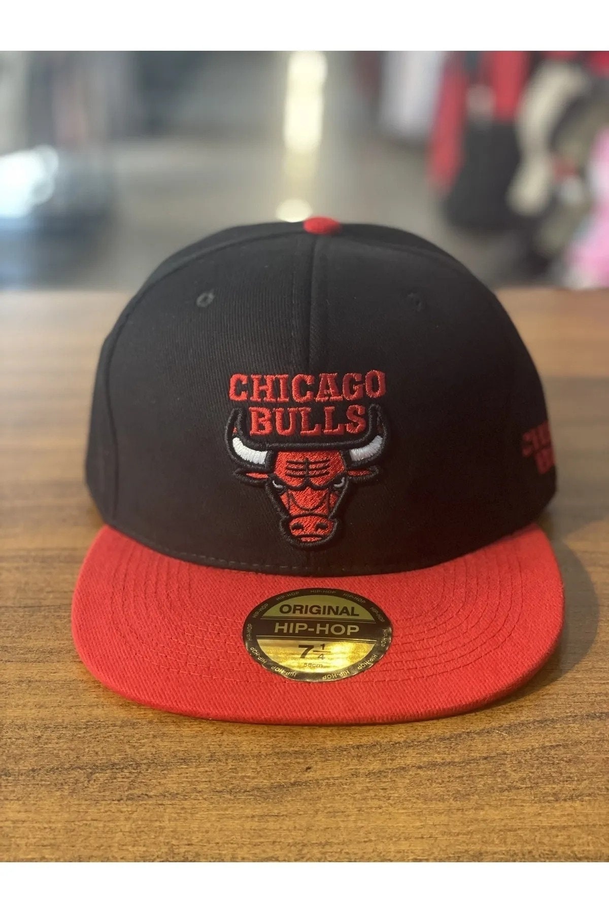 Rare Vintage Nike Jordan 23 Chicago Bulls Hat Striped Black White Red