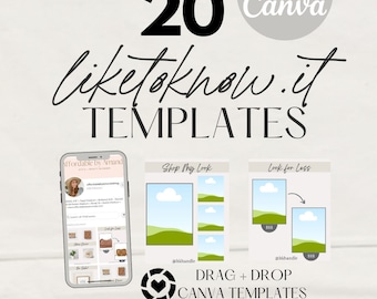 20 LiketoKnow.it Canva Templates: Customizable Product