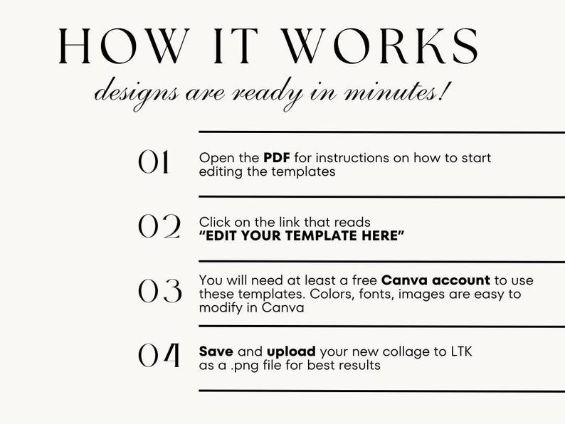 20 Modern LTK Canva Templates, Social Media Fashion Template (editable ...